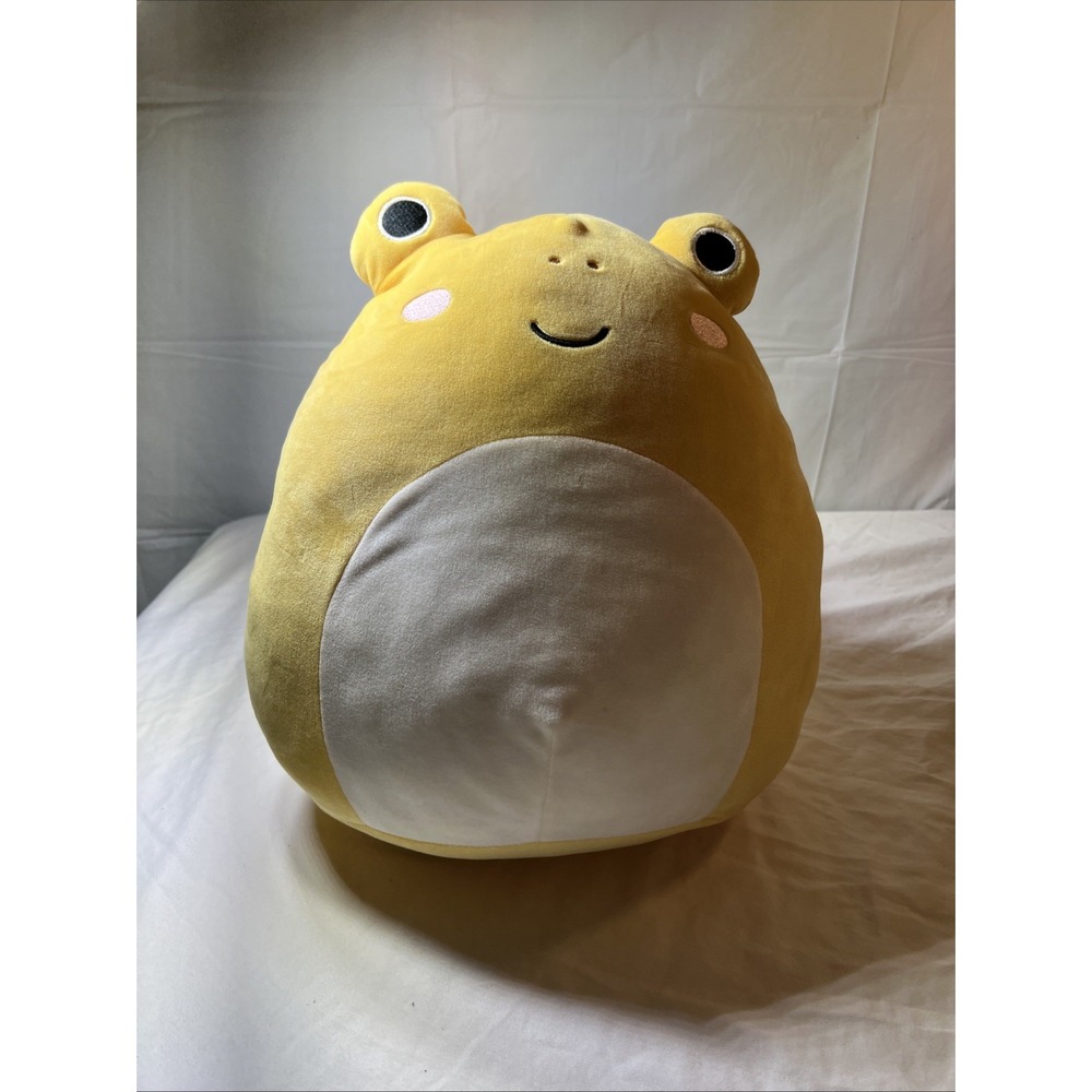 Squishmallows Leigh Yellow Frog Plush Toad 12 Inch Stuffed Animal